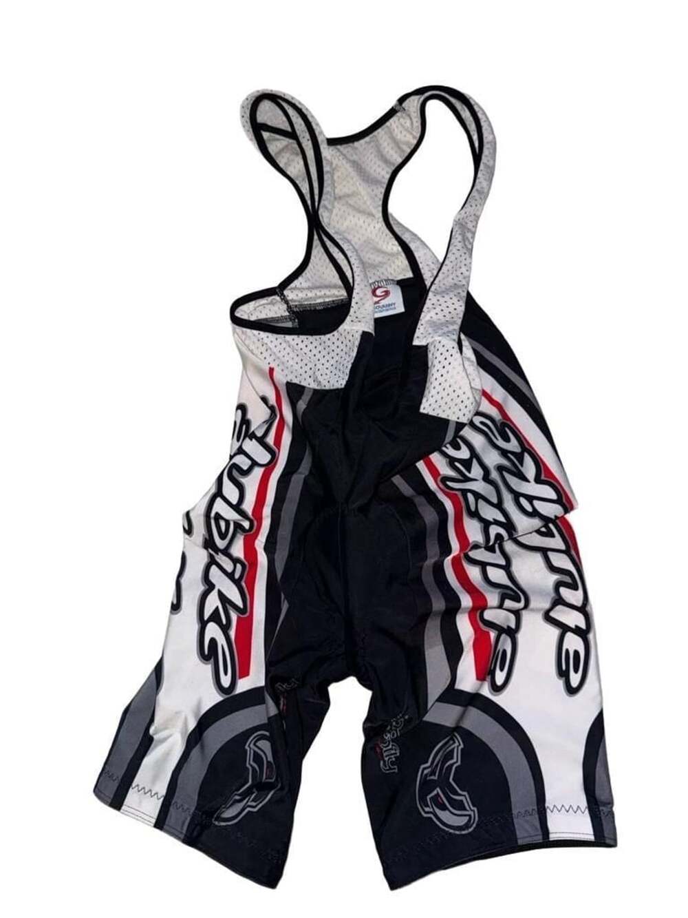Geovanny Cycling Bib Shorts Size M Black White Red Padded